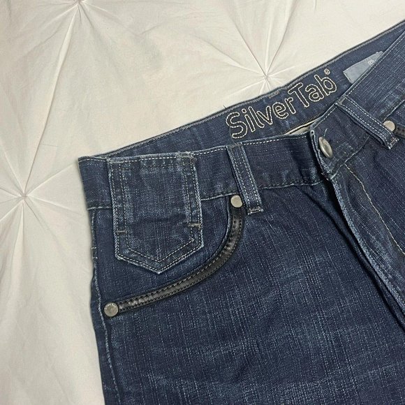 Vintage Levis Silver Tab Bootcut Denim Jeans 31 Mens Size Distressed Y2K Riveted - Picture 3 of 7